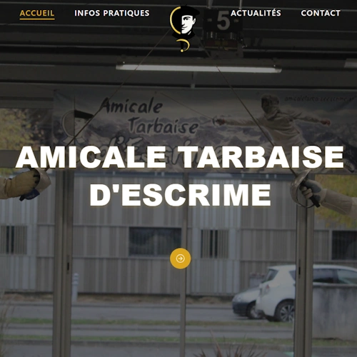 Aperçudu site web de l'Amicale Tarbaise d'Escrime